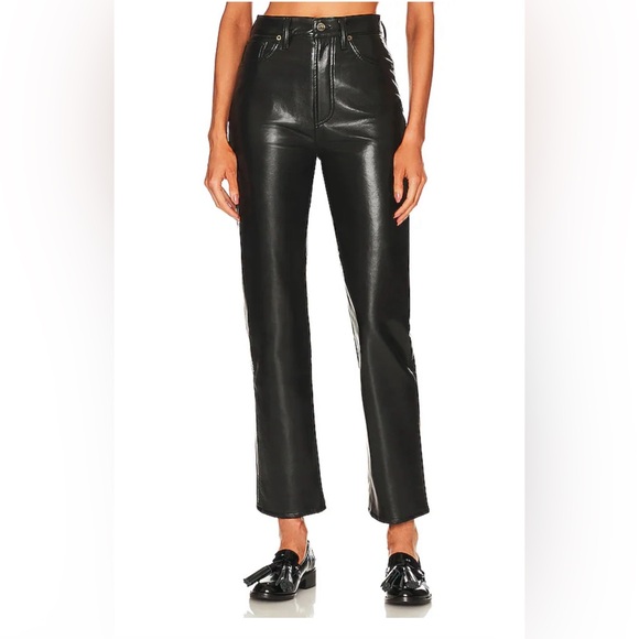 NWT AGOLDE Leather Pants